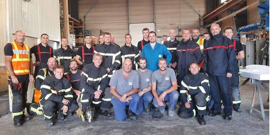 Pompiers en action au Loroux-Bottereau